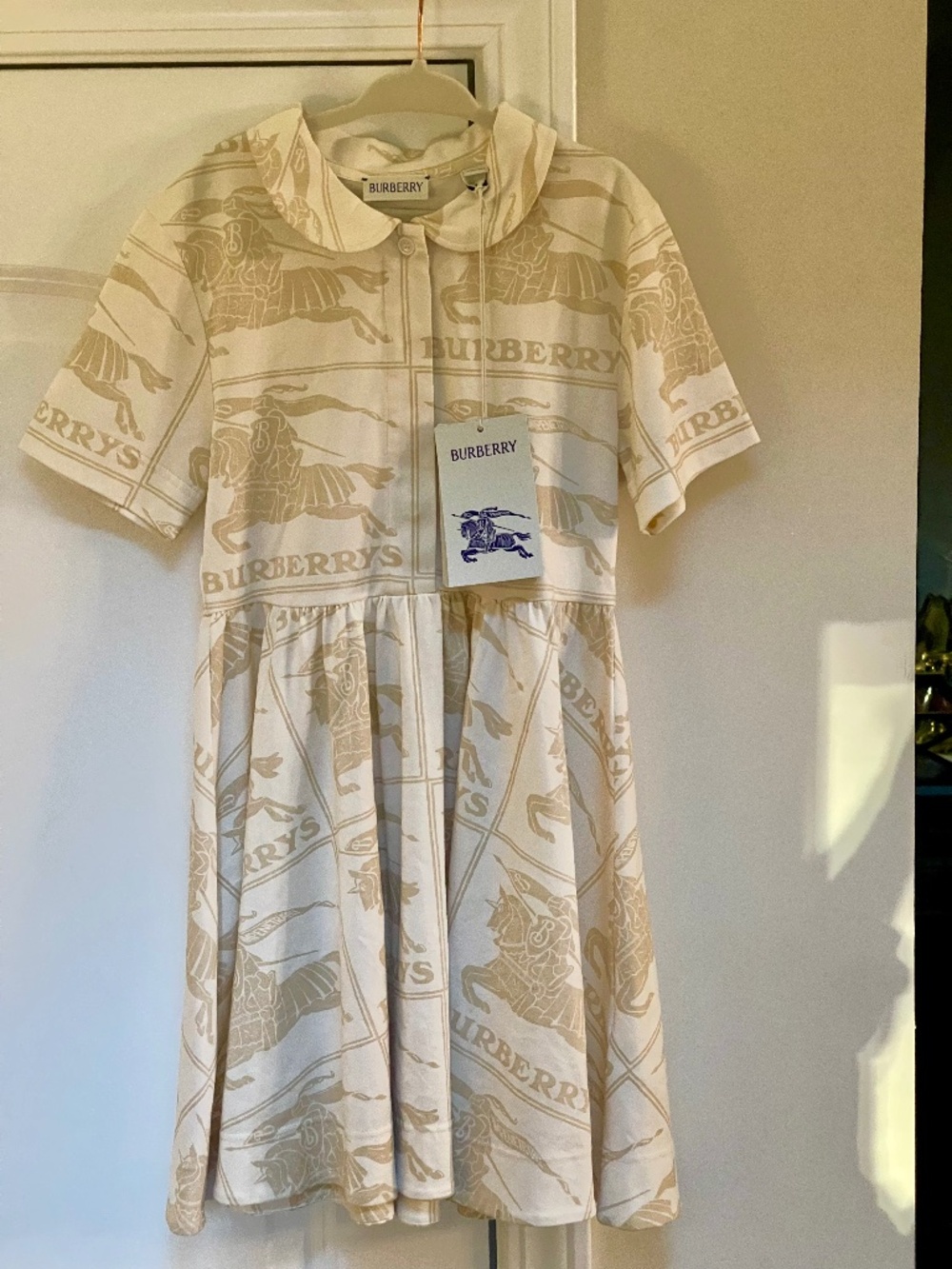 Burberry Little Girls Aggie Equestrian Design Dress 8y NWT $410